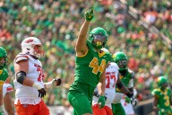 This Oregon Ducks football star has a volleyball obsession that his family takes as seriously as football