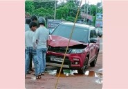 Puttur: Pedestrian injured as car hits him while crossing Mani