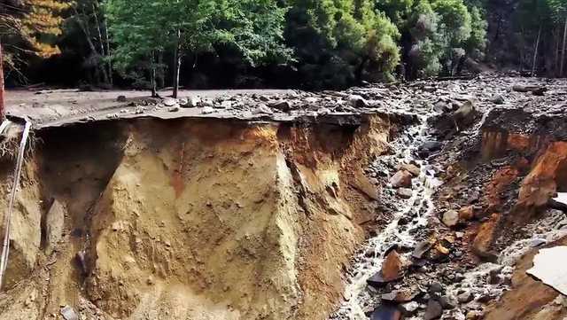 Highway into popular California lake closes indefinitely after storm