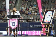 Alex Morgan thanks fans as Wave retire her number