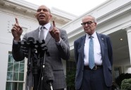 Trump Posts AI Video Mocking Schumer, Jeffries: 'Woke Pieces of S***'