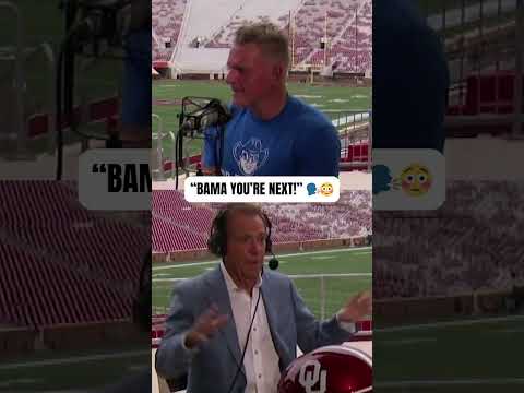Saban loved the trash talk 😅