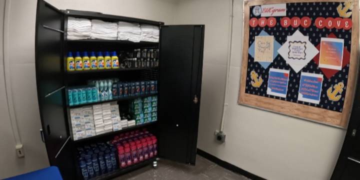 New hygiene pantry for students at Broadmoor High School