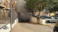 El fuego se desata en un garaje de Murcia