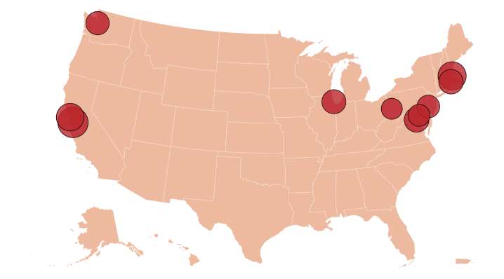 Map Shows Biggest Increases As Rents Rise Across US