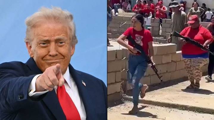 Trump se burló de entrenamiento de civiles en Venezuela