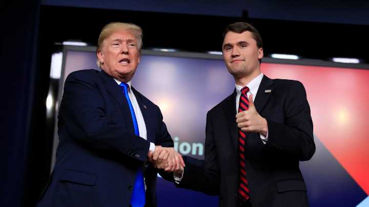 Trump culpa a la "izquierda radical" del asesinato de Charlie Kirk: "Es un momento oscuro para EEUU"