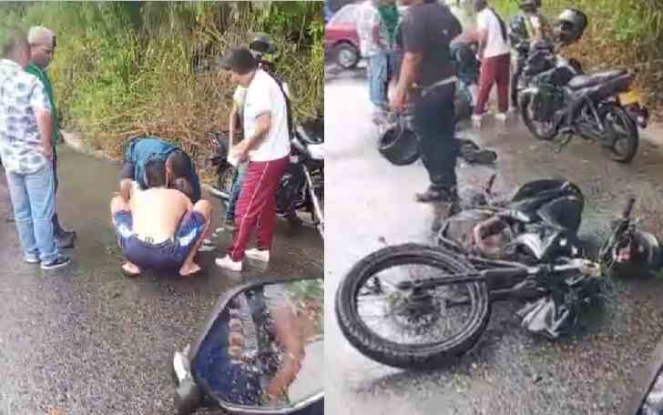 Accidente en Morrorico: un motociclista en estado crítico y una menor lesionada