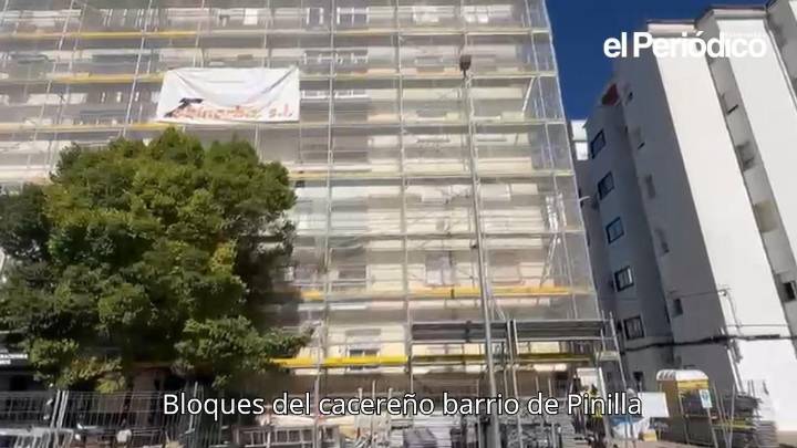 Bloques del cacereño barrio de Pinilla tendrán por fin ascensor después de 50 años