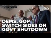 Dems, GOP switch sides on gov't shutdown amid another fight over Affordable Care Act