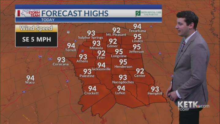 Thursday Morning Forecast: Hot and dry today