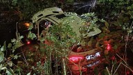 Two rescued after SUV crashes over embankment in South Park