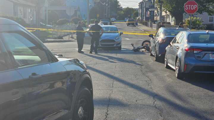 Crash involving motorbike in Fall River sends one person to hospital