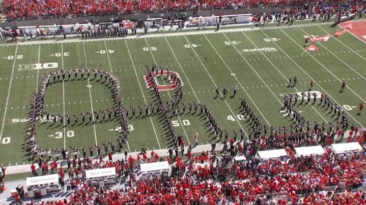 'Sousaphone soulmates': Ohio State band "I" dotter a Script Ohio legacy