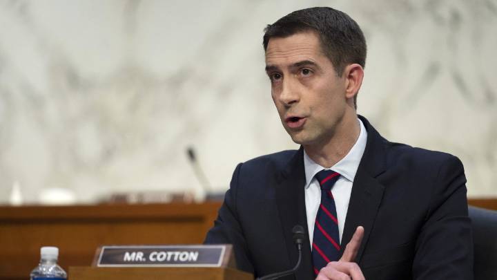 Cotton pide al FBI que investigue al Movimiento Juvenil Palestino, calificándolo de "amenaza" para la seguridad nacional