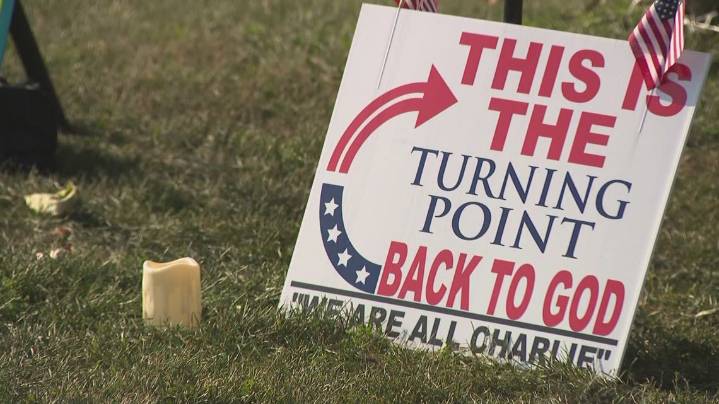 Niagara Falls vigil pays tribute to Turning Point CEO Charlie Kirk