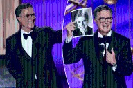 Stephen Colbert pokes fun at CBS firing during Emmys 2025 appearance
