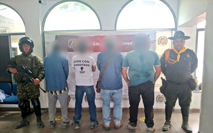 4 capturados por explotación de minerÍa ilegal en Suárez, Tolima