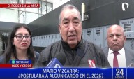 Mario Vizcarra no descarta postular a un cargo político en las elecciones de 2026