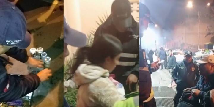 Miraflores: Serenazgo y PNP decomisaron bebidas alcohólicas que eran ofrecidas a menores de edad en la vía pública