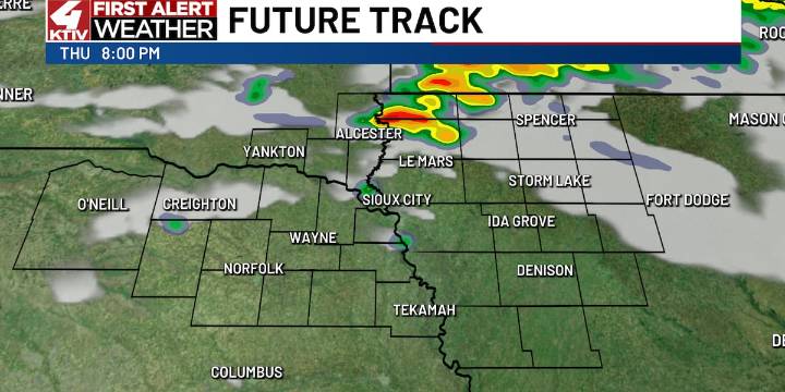 Areas of smoke with a chance of storms by later Thursday