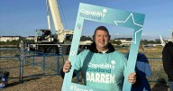 Dumfries dad leaps off 100ft high crane for charity which helped with brain injury recovery