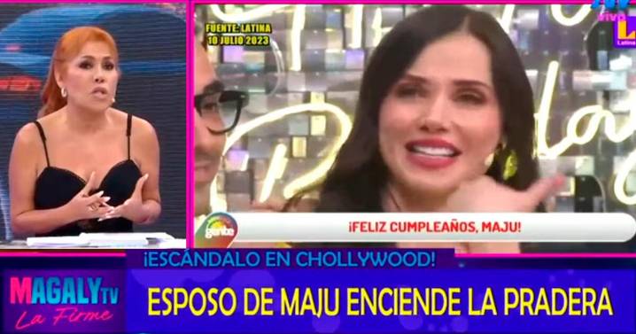 Maju Mantilla y la vez que lloró en su cumpleaños: Gustavo Salcedo le habría descubierto infidelidad, según Magaly Medina