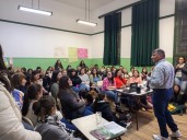Charla sobre educación vial para alumnos del Instituto 28