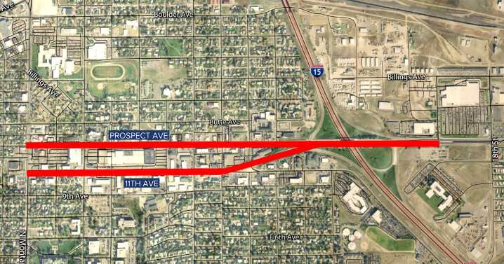 Proposed construction on 11th and Prospect avenues by MDT