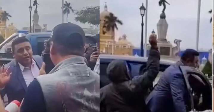 Indignación en Trujillo: Ciudadanos increpan y lanzan huevos al alcalde de La Esperanza en protesta por inseguridad