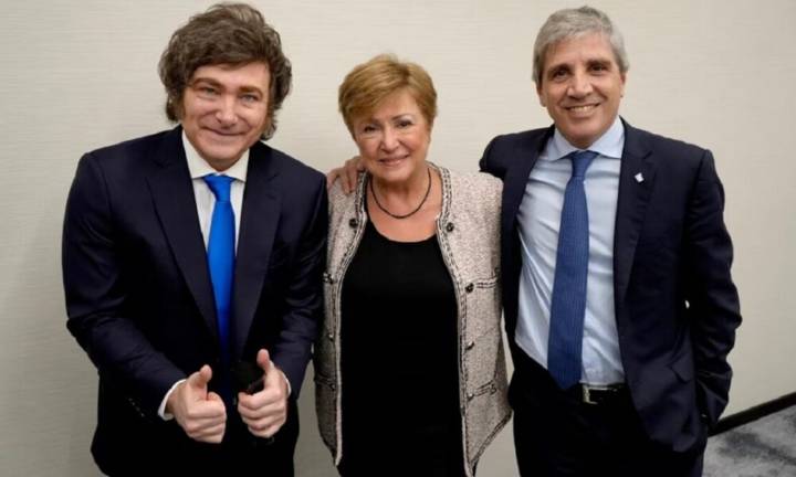 Milei y Caputo se reunieron con la titular del FMI: analizaron cómo sigue el plan económico