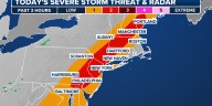 Showers and thunderstorms likely along the I-95 corridor on Saturday