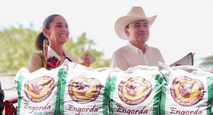 Durazo y Sheinbaum presentan inversión de más de 385 millones de pesos en apoyos para el campo en Sonora