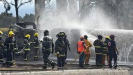 Continúan labores de remoción por explosión de pipa en Puente de la Concordia