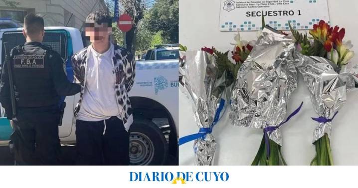 El último romántico: un adolescente robó flores para regalárselas a su novia y terminó preso