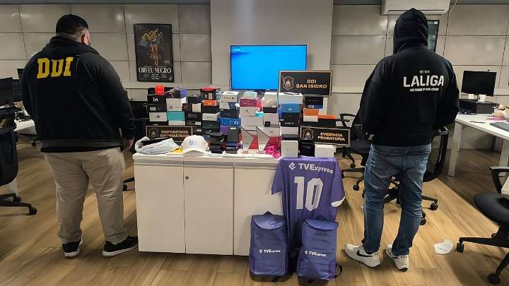 LaLiga y la justicia argentina desmantelan una red mundial de piratería digital con 8 millones de usuarios