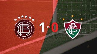 Lanús le ganó 1-0 en la ida a Fluminense con gol agónico