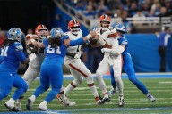 Goff throws 2 TD passes to St. Brown, Lions beat Browns 34