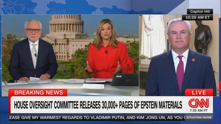 Comer Concedes 97 Percent Of Epstein Files He Released Were Already Public