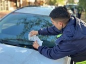 Multaron a conductores en un operativo vehicular en escuelas de Resistencia