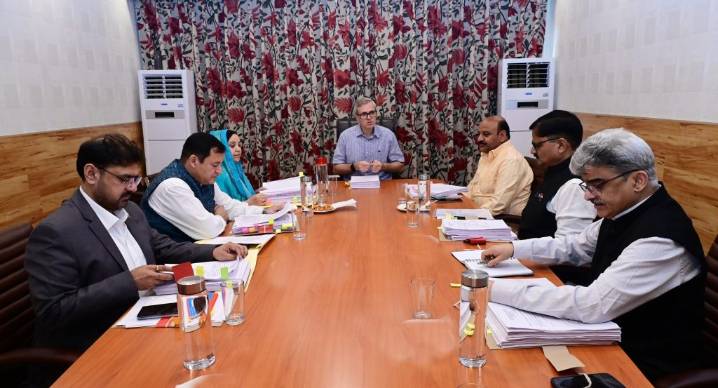 J&K CM chairs Cabinet meeting in Srinagar