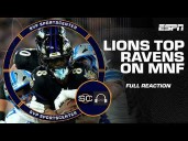 MNF Reaction 🍿 Lions run for 4 TDs, sack Lamar Jackson 7 times in win