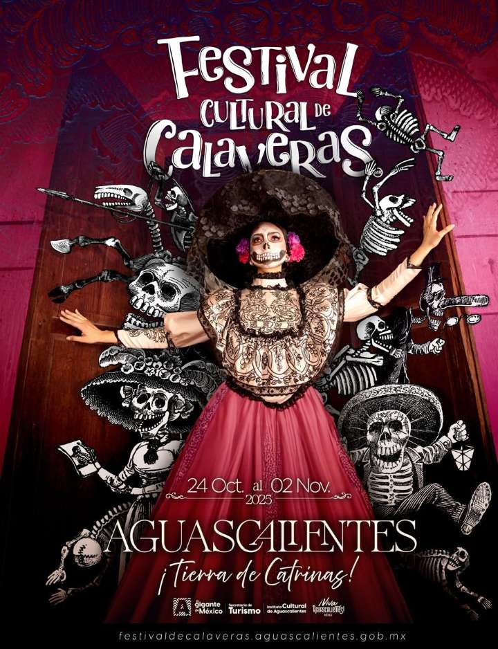 Presentan cartel oficial del Festival Cultural de Calaveras 2025