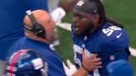 New York Giants star benched and suffers sideline meltdown after giving away FOUR penalties in row against Cowboys
