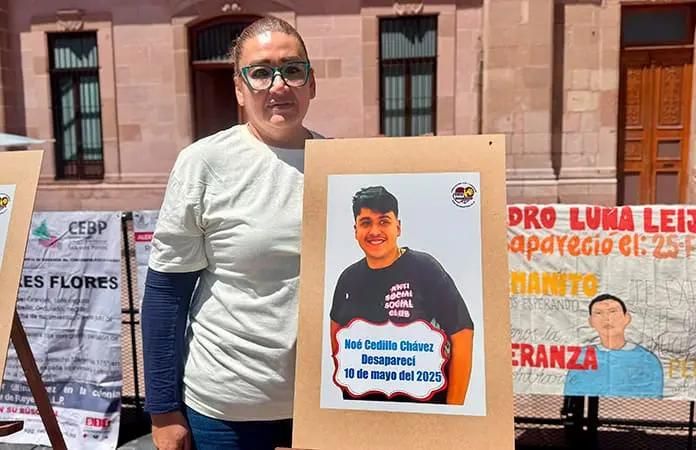 Madre busca a su hijo desaparecido
