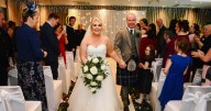 Ayrshire wedding crasher caught in hysterical pictures during couple's big day