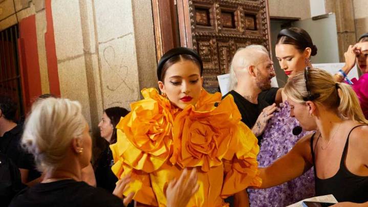 Backstage at Carolina Herrera Spring 2026 Ready