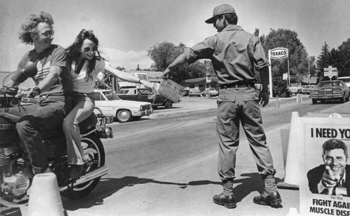 From the archives: Colorado National Guardsman Stanley Vigilcollects donation for Muscular Dystrophy Telethon
