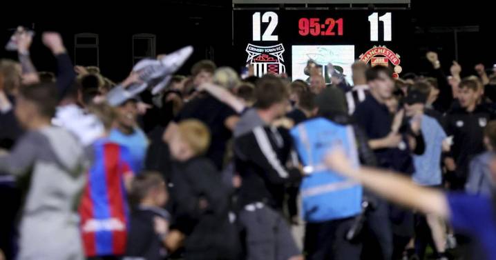 Grimsby fined for fielding ineligible player during historic win against Man United