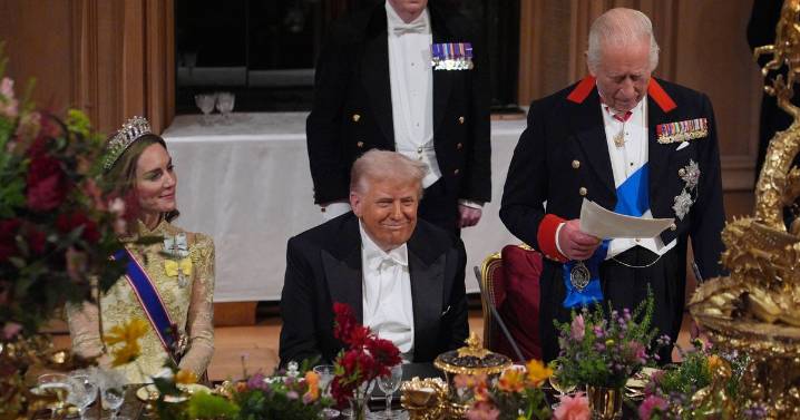 King Charles reacts with just two words to Donald Trump going 'off script'